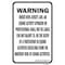 Signmission Safety Sign, 12 in Height, Aluminum, 18 in Length, 25154 A-1218-25154 - alternate 1